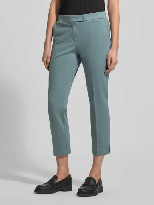 Zdjęcie produktu Spodnie o dł. 7/8 o kroju slim fit z mieszanki wiskozy model „TAPRIA-CROP” Boss Miętowy
