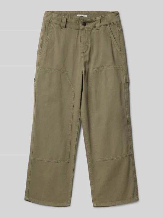 Zdjęcie produktu Spodnie o kroju baggy fit z bawełny Tom Tailor Oliwkowy