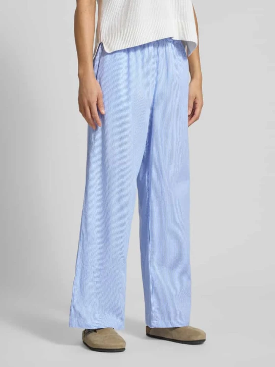 Zdjęcie produktu Spodnie o kroju loose fit o szerokości z czystej bawełny model 'AUGUSTA' Only Jasnoniebieski