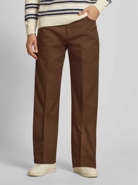 Zdjęcie produktu Spodnie o kroju loose straight fit z kantami Dickies Ciemnobrązowy