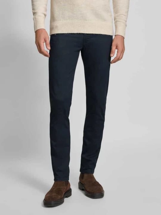 Zdjęcie produktu Spodnie o kroju Modern Fit w stylu 5 kieszeni Bugatti Granatowy