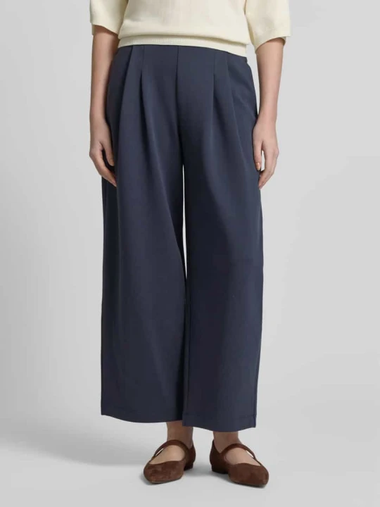 Zdjęcie produktu spodnie o kroju regular fit o szerokości z mieszanki bawełny model 'ACANTO' MAX&Co. Granatowy