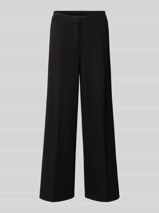 Zdjęcie produktu spodnie o kroju regular fit o szerokości z mieszanki modalu model 'BELLIS' Vero Moda Czarny