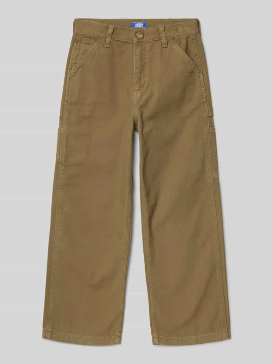 Zdjęcie produktu Spodnie o kroju regular fit z kieszeniami na nogawkach model ‘ALEX’ Jack&Jones Khaki