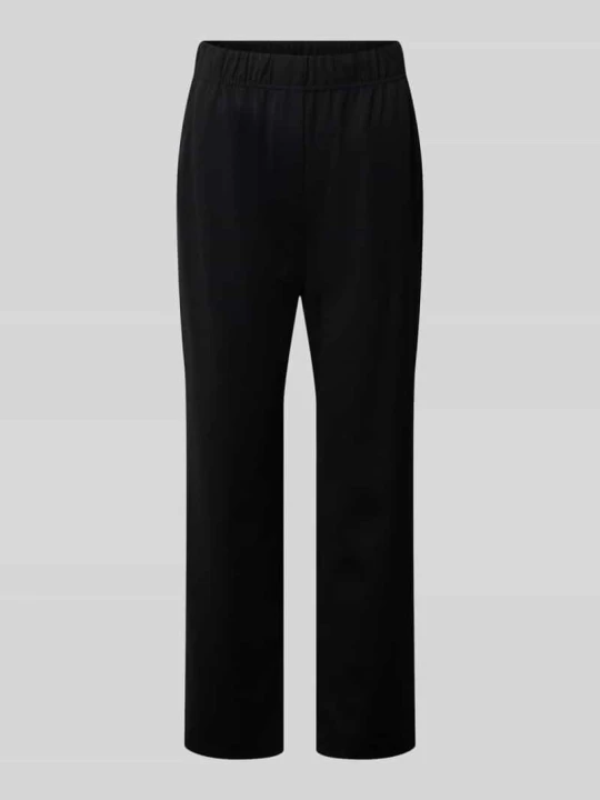 Zdjęcie produktu spodnie o kroju regular fit z mieszanka lyocellu model 'ELFO' Weekend Max Mara Czarny
