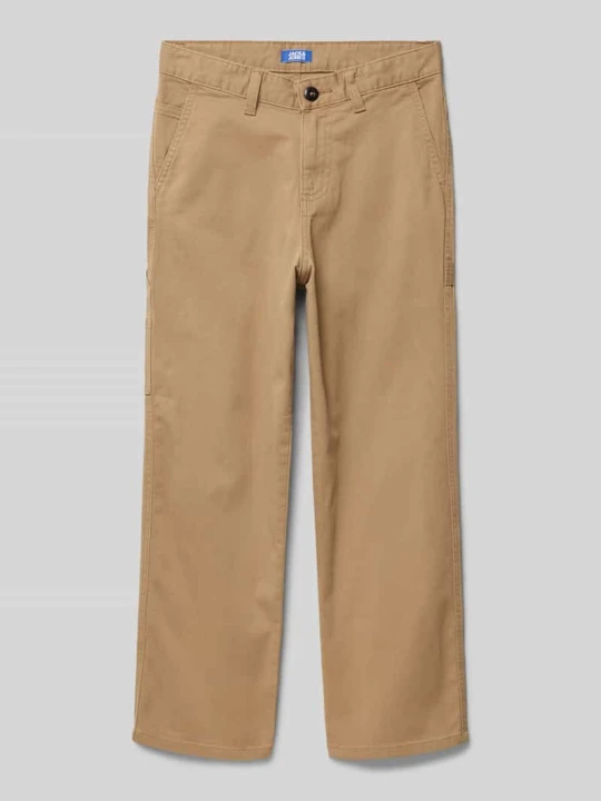 Zdjęcie produktu Spodnie o kroju regular fit ze szlufkami na pasek model ‘ALEX’ Jack&Jones Camel