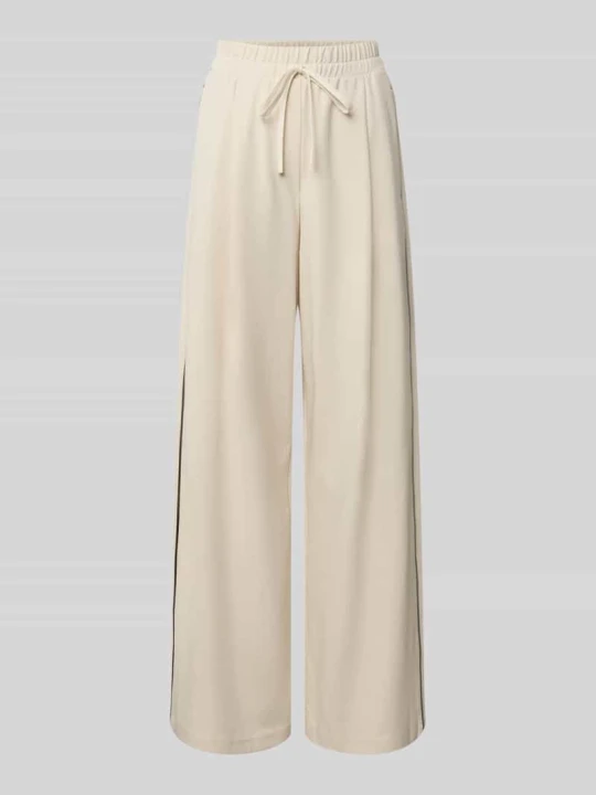 Zdjęcie produktu Spodnie o kroju relaxed fit o szerokości z mieszanki lyocellu model 'GODEZIA' Weekend Max Mara Złamany biały