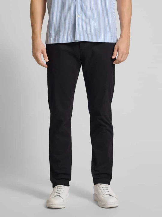 Zdjęcie produktu Spodnie o kroju relaxed fit z mieszanki bawełny Tommy Hilfiger Czarny