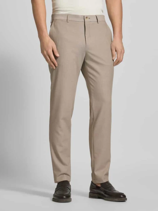 Zdjęcie produktu Spodnie o kroju skinny fit z wpuszczanymi kieszeniami model ‘MAliam’ Matinique Beżowy