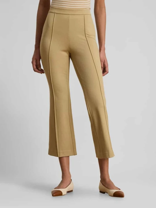 Zdjęcie produktu Spodnie o kroju slim fit o dł. 7 / 8 z ozdobnym szwem Lauren Ralph Lauren Piaskowy