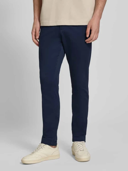 Zdjęcie produktu Spodnie o kroju slim fit w długości do kostek model 'Marco' Jack&Jones Ciemnoniebieski