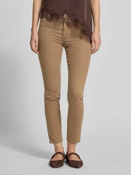 Zdjęcie produktu Spodnie o kroju slim fit w skróconej długości model 'SHAKIRA' BRAX Jasnobrązowy