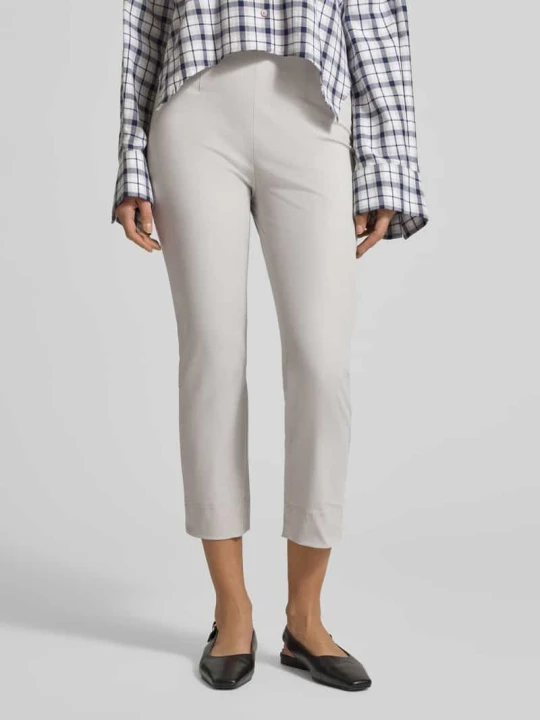 Zdjęcie produktu Spodnie o kroju slim fit w stylu Schlupfhose o długości 7/8 RAFFAELLO ROSSI Jasnoszary