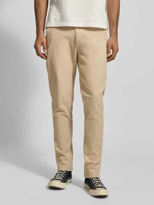 Zdjęcie produktu Spodnie o kroju slim fit ze szlufkami na pasek model ‘MARCO’ Jack&Jones Beżowy