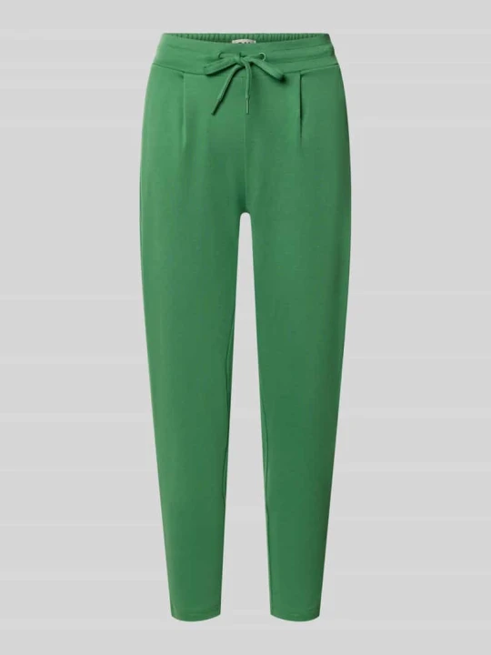 Zdjęcie produktu Spodnie o kroju slim fit z dodatkiem wiskozy model 'KATE' Ichi Jabłkowozielony