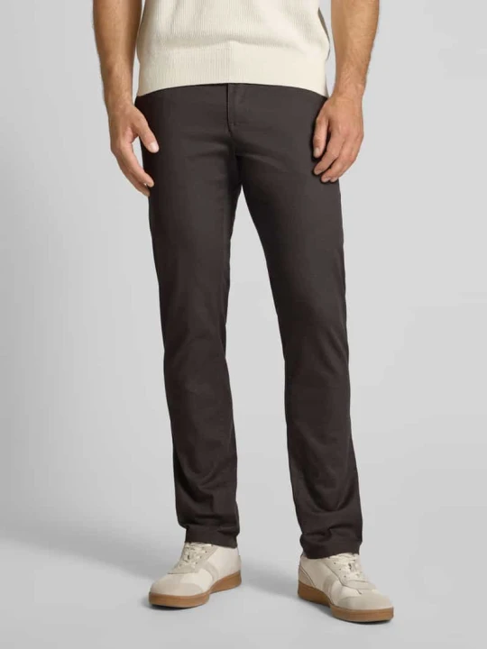 Zdjęcie produktu Spodnie o kroju slim fit z kieszeniami z tyłu MCNEAL Ciemnoszary