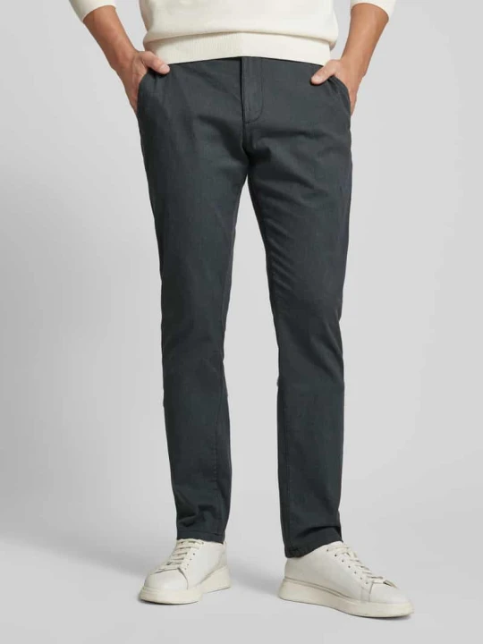 Zdjęcie produktu Spodnie o kroju slim fit z kieszeniami z tyłu MCNEAL Granatowy