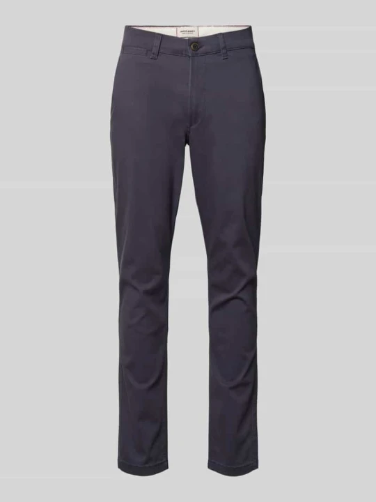 Zdjęcie produktu Spodnie o kroju slim fit z kieszeniami z tyłu model 'MARCO' Jack&Jones Granatowy