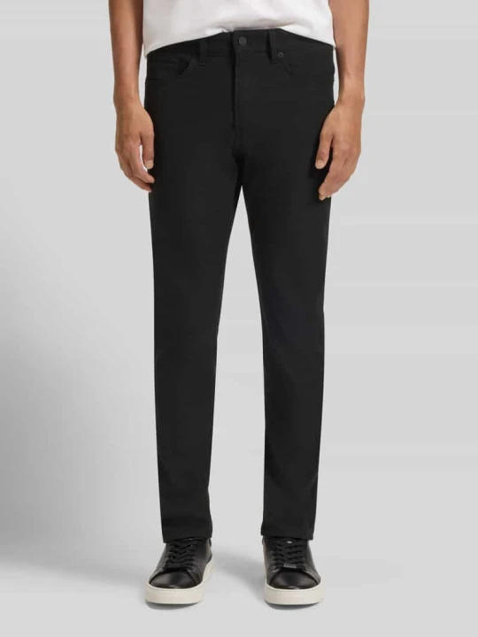 Zdjęcie produktu Spodnie o kroju slim fit z mieszanki bawełny model ‘DELAWARE5’ Boss Czarny