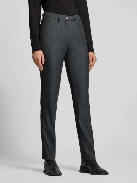 Zdjęcie produktu Spodnie o kroju slim fit z mieszanki lyocellu model ‘Pauline’ Raphaela By Brax Antracytowy