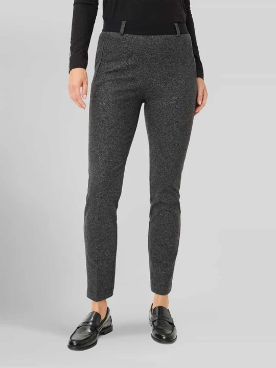 Zdjęcie produktu Spodnie o kroju slim fit z mieszanki materiałów z dodatkiem wiskozy Raphaela By Brax Antracytowy