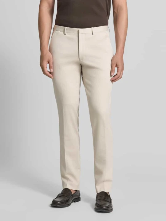 Zdjęcie produktu Spodnie o kroju slim fit z mieszanki wiskozy model 'Harold' MCNEAL Beżowy