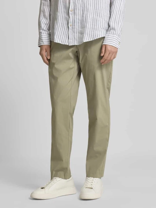 Zdjęcie produktu Spodnie o kroju slim fit z tunelem model ‘LERO’ Selected Trzcinowy