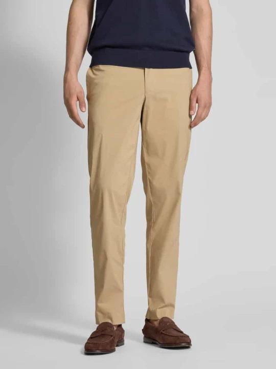 Zdjęcie produktu Spodnie o kroju slim fit z tunelem model ‘LERO’ Selected Piaskowy