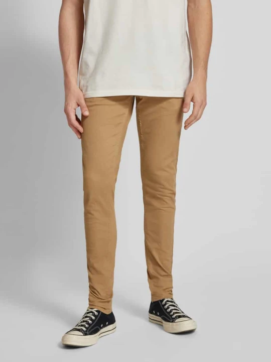 Zdjęcie produktu Spodnie o kroju slim fit z kieszenią wsuwaną i kieszeniami z tyłu model 'NATAN' Blend Beżowy