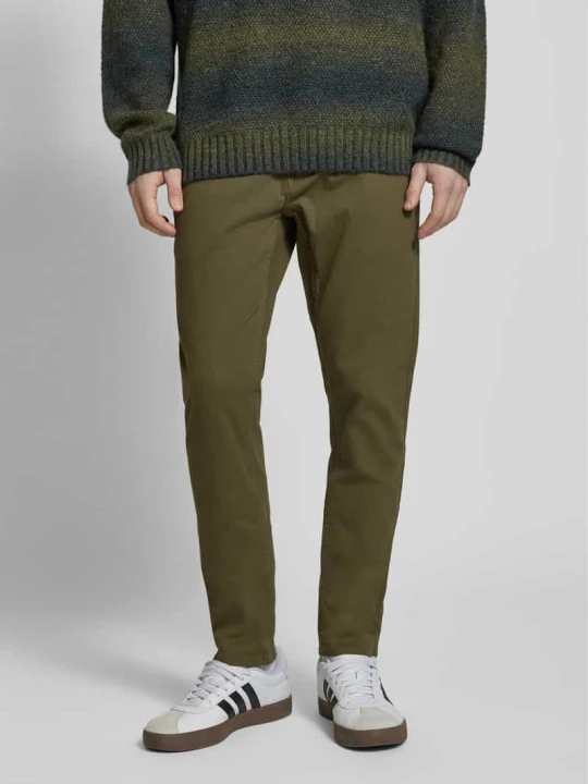 Zdjęcie produktu Spodnie o kroju slim fit z wpuszczanymi kieszeniami model ‘NATAN’ Blend Oliwkowy
