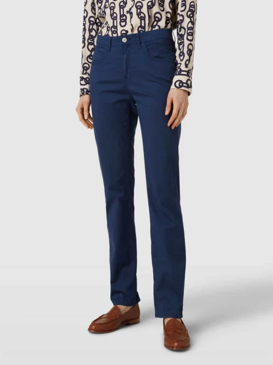Zdjęcie produktu Spodnie o kroju slim fit z wpuszczanymi kieszeniami model ‘STYLE.MARY’ BRAX Granatowy