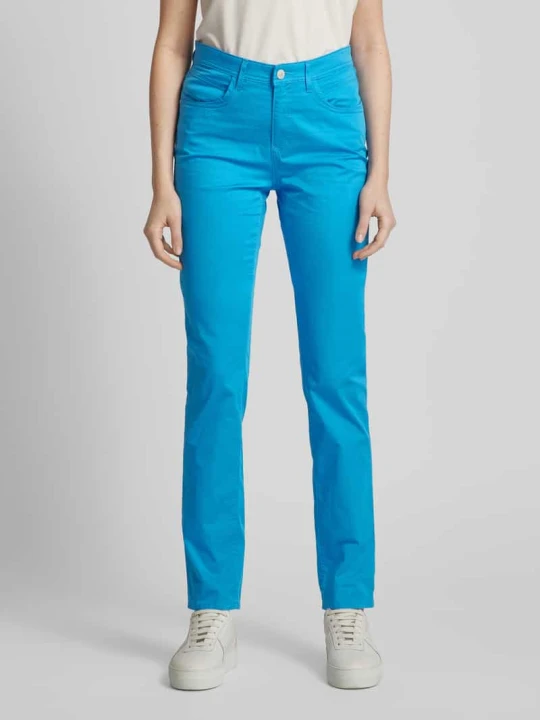 Zdjęcie produktu Spodnie o kroju slim fit z wpuszczanymi kieszeniami model ‘STYLE.MARY’ BRAX Niebieski
