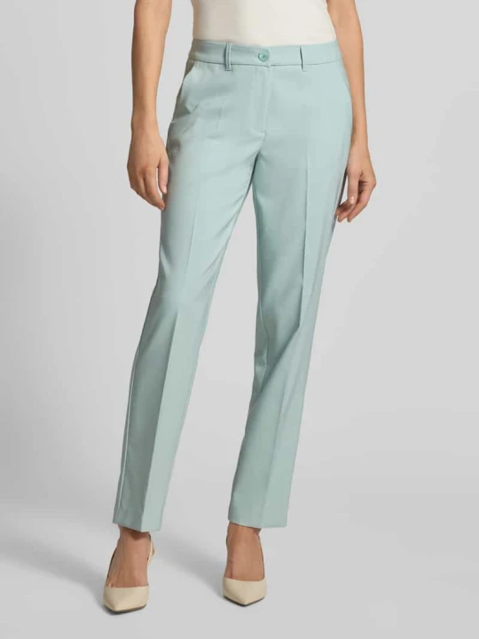 Zdjęcie produktu Spodnie o kroju straight fit spodnie materiałowe z kantami Betty Barclay Miętowy