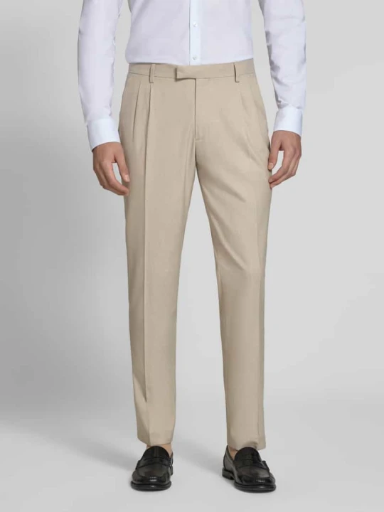 Zdjęcie produktu Spodnie w optyce flaneli, krój slim fit MCNEAL Beżowy
