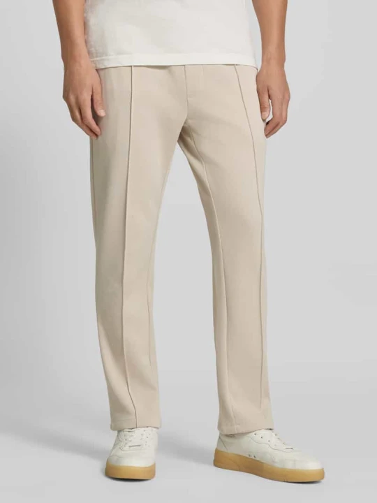 Zdjęcie produktu Spodnie o kroju straight fit z domieszką bawełny model 'Parker' MCNEAL Beżowy