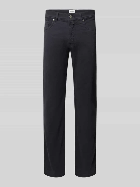 Zdjęcie produktu Spodnie o kroju straight fit z kieszeniami w szwach bocznych Model 'Laval' Pierre Cardin Granatowy