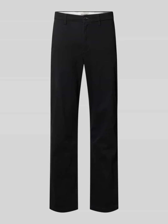 Zdjęcie produktu Spodnie o kroju straight fit z mieszanki bawełny model 'Kane' Jack&Jones Czarny