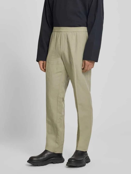 Zdjęcie produktu Spodnie o kroju straight fit z mieszanki lnu Filippa K
