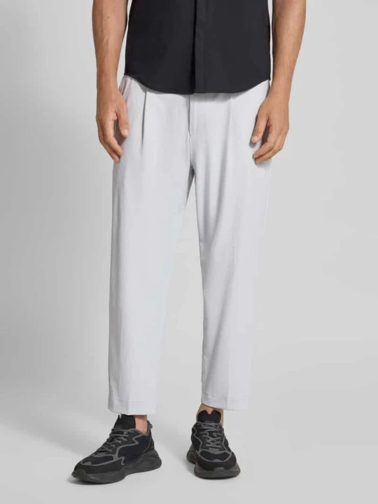 Zdjęcie produktu Spodnie o kroju tapered fit z tunelem model ‘CONVERT PLEAT’ Boss Jasnoszary