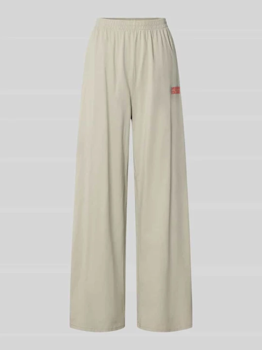 Zdjęcie produktu Spodnie o kroju wide fit z czystej bawełny model 'GIXY' American Vintage Średnioszary