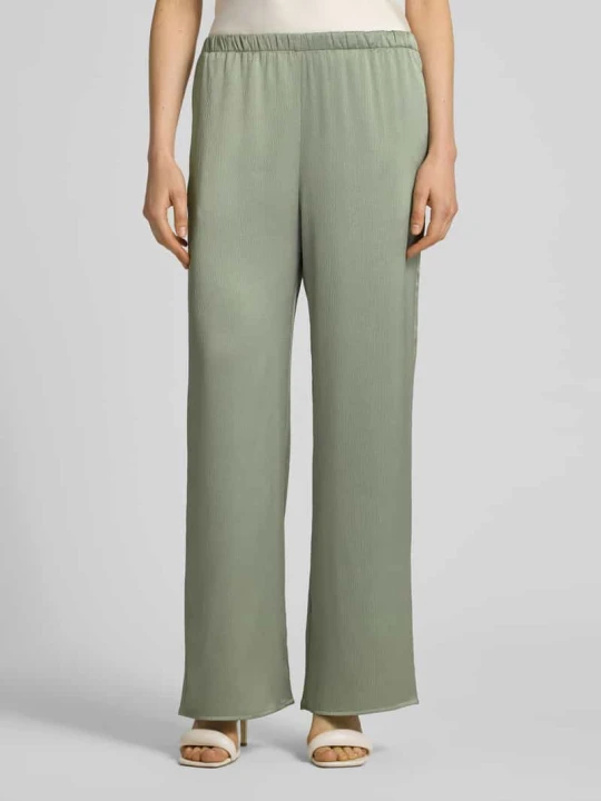 Zdjęcie produktu Spodnie o kroju wide fit z satyny Calvin Klein Khaki