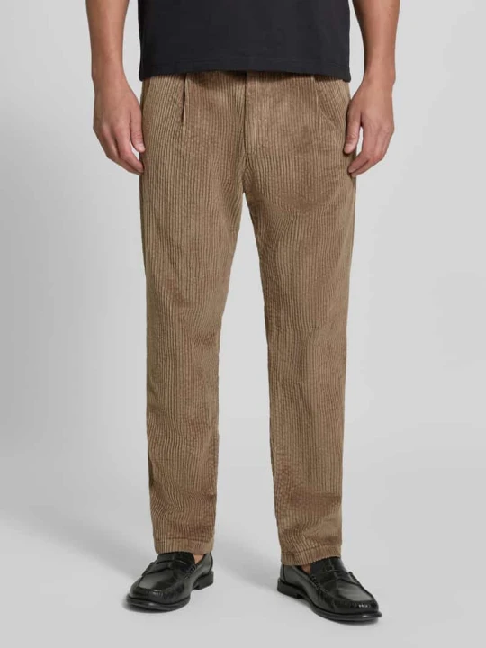 Zdjęcie produktu Spodnie o prostym kroju z mieszanka bawełny model 'Chasy' Drykorn Camel melanż