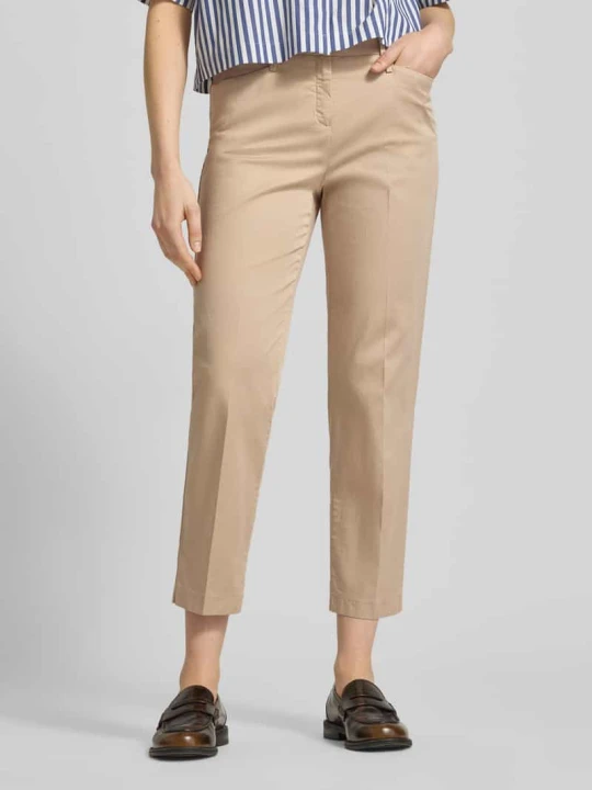 Zdjęcie produktu Spodnie o skróconym kroju model 'Mara S' BRAX Camel