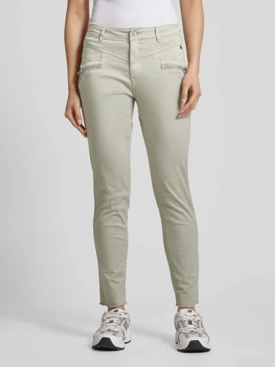 Zdjęcie produktu Spodnie o skróconym kroju skinny fit model ‘Florida’ Buena Vista Jasnoszary