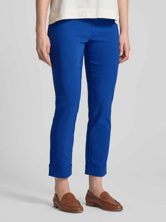 Zdjęcie produktu Spodnie o skróconym kroju slim fit model ‘IGOR’ STEHMANN Niebieski