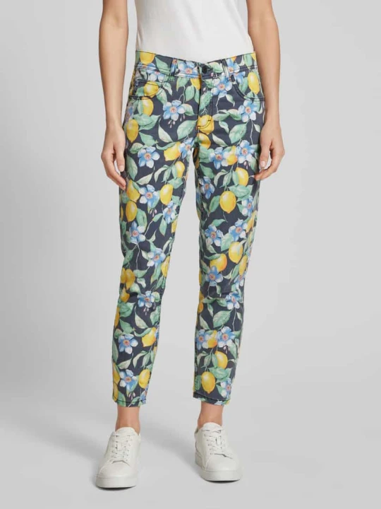Zdjęcie produktu Spodnie o skróconym kroju slim fit model ‘ORNELLA’ Angels Czarny