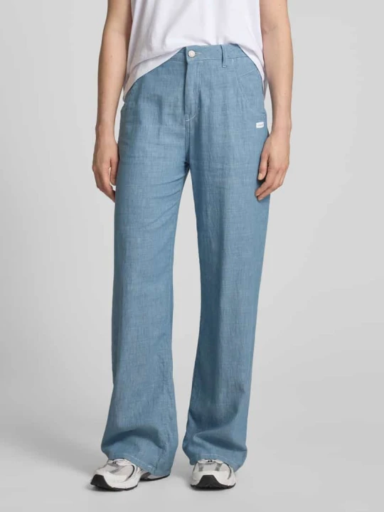 Zdjęcie produktu Spodnie o szerokim kroju z efektem denimu model ‘Via Wide’ Gang Jasnoniebieski