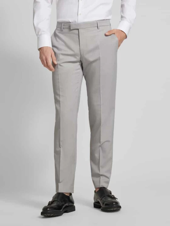 Zdjęcie produktu Spodnie od garnituru męskie JOOP! Collection;Model ‘Blayr’;Efekt: jednolity kolor;Fason/krój: Krój slim fit;Detale: Kanty;Zapięcie: Zapięcie na haftkę, guzik i