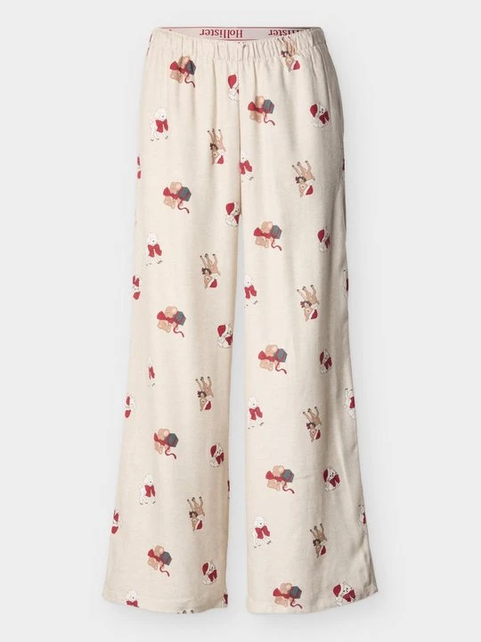 Zdjęcie produktu Spodnie od piżamy Hollister Co. mleczny