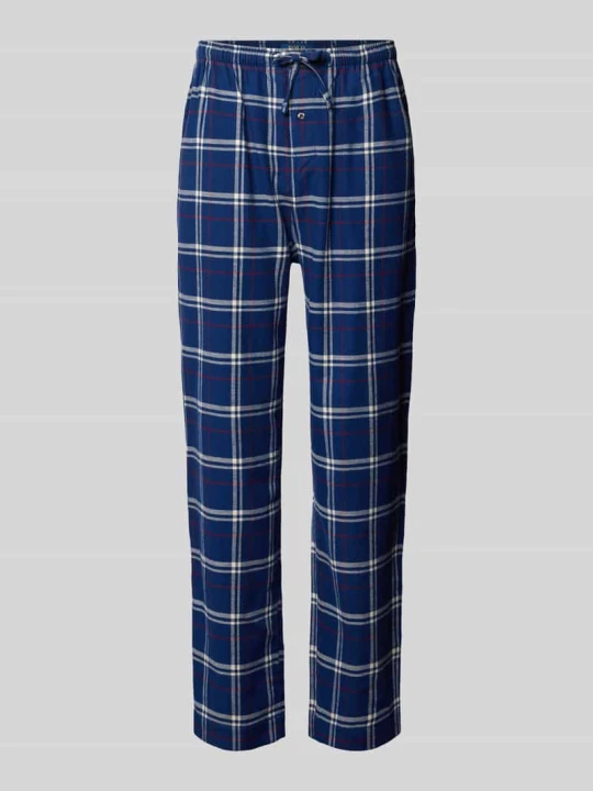 Zdjęcie produktu Spodnie od piżamy o kroju comfort fit z czystej bawełny Polo Ralph Lauren Granatowy